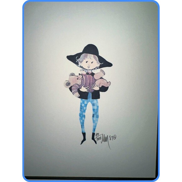 "Dad's Loving Arms" & "Betty Annie Bill" Amish Lithographs by P. Buckley Moss - Picture 2 of 3